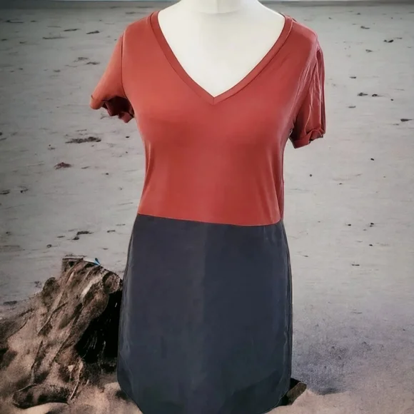 Anthropologie DOLAN Collection Silky Shift V neck CUPRO TENCEL wrap M 12 uk - Picture 3 of 8